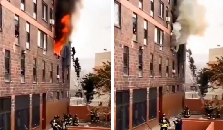 Incendio appartamento Bronx