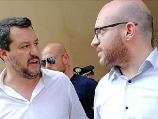 Lorenzo Fontana con Matteo Salvini