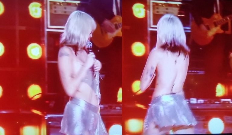 Miley Cyrus incidente palco