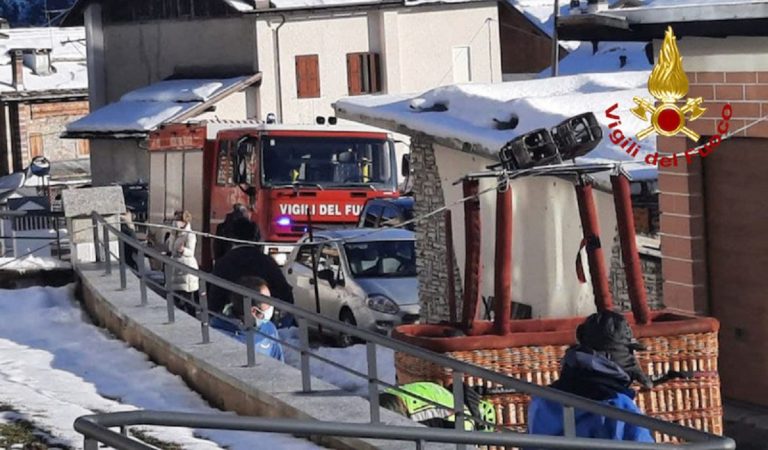 Mongolfiera atterraggio d'emergenza