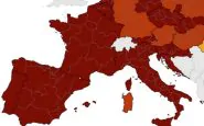 La cartina pandemica Ue al momento delle rilevazioni Ecdc