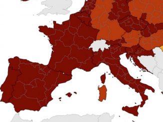 La cartina pandemica Ue al momento delle rilevazioni Ecdc