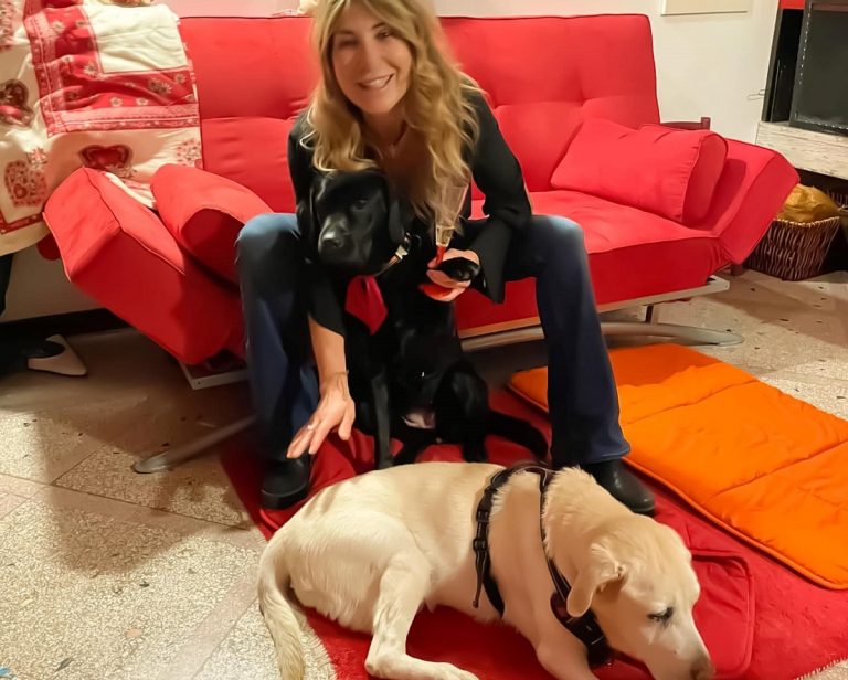 Patrizia Prestipino con i suoi cani