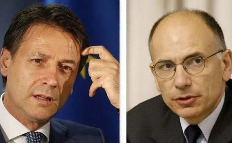 Giuseppe Conte ed Enrico Letta