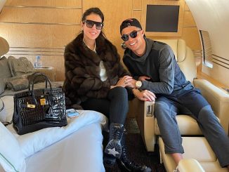 Ronaldo e Georgina a bordo del jet privato