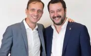 Massimiliano Fedriga con Matteo Salvini