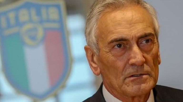 Il presidente della Figc Gravina