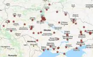 La mappa delle città ucraine colpite dai russi