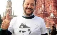 Matteo Salvini ai tempi del feeling con Putin