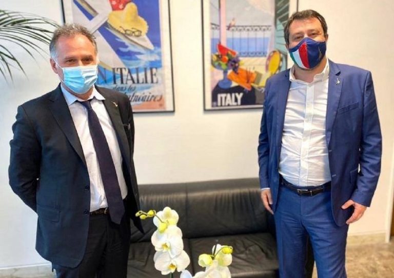 Massimo Garavaglia con Matteo Salvini