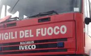 Vigili del Fuoco al lavoro a Valledolmo di Palermo