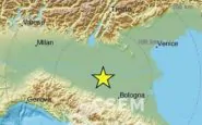 L'areale del sisma registrato in Emilia Romagna il 9 febbraio scorso