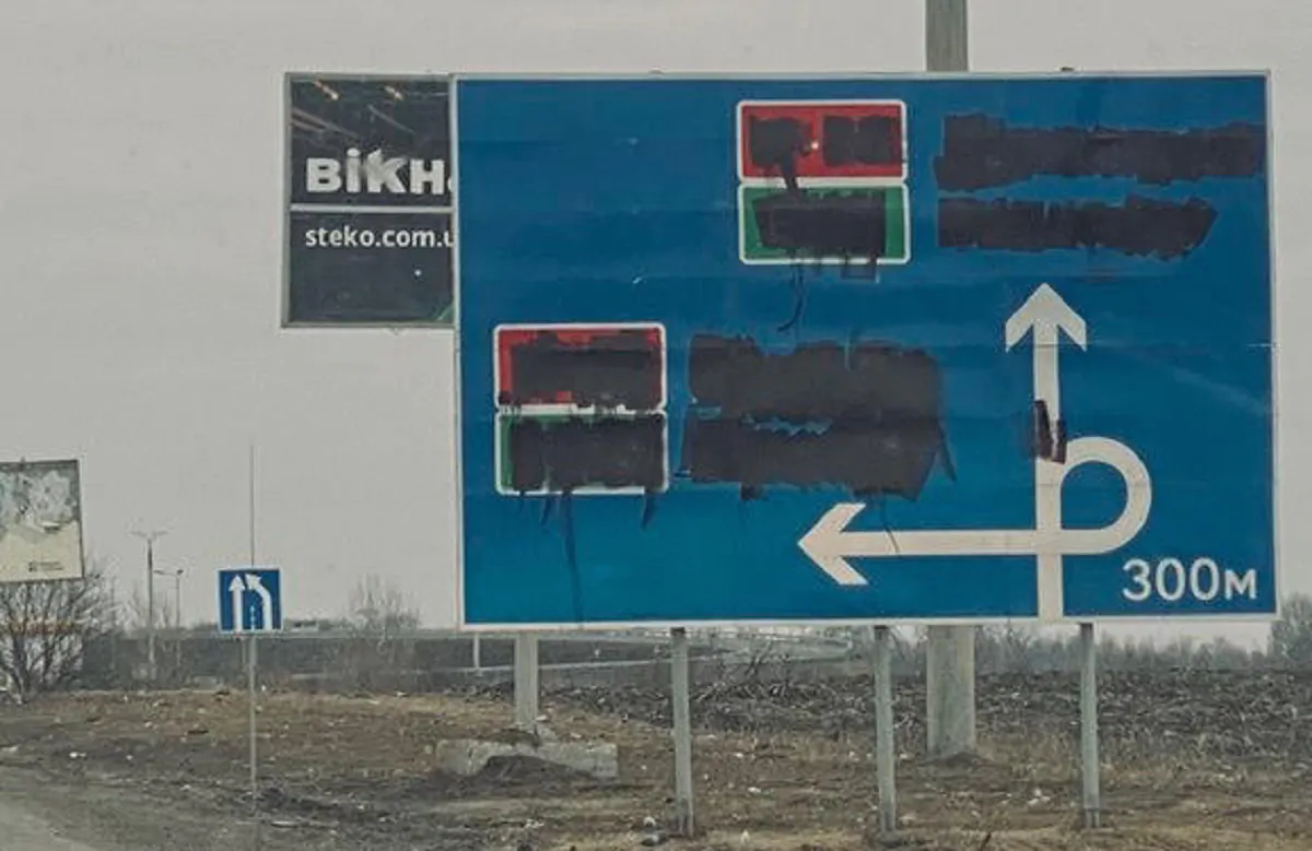 Ucraina cartelli stradali
