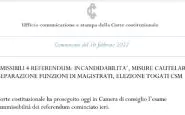 ammissibili 4 referendum giustizia