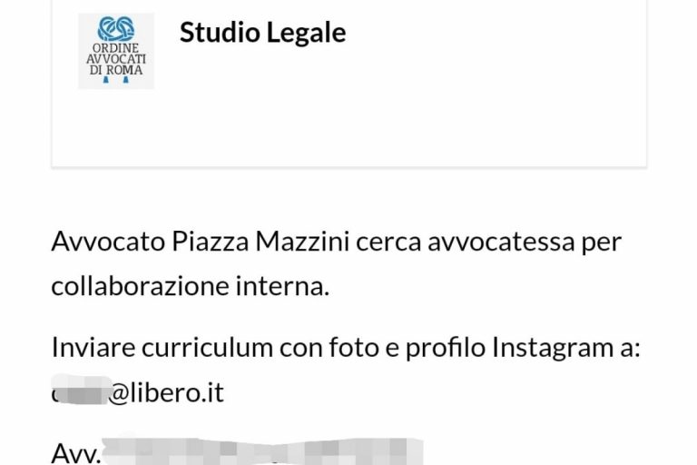 avvocatessa foto profilo Instagram