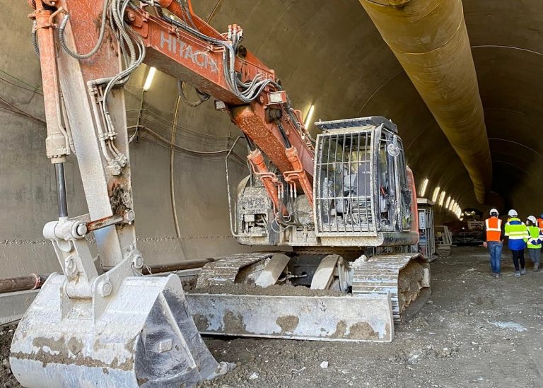 Uno scorcio del cantiere Tav Cancello-Frasso Telesino