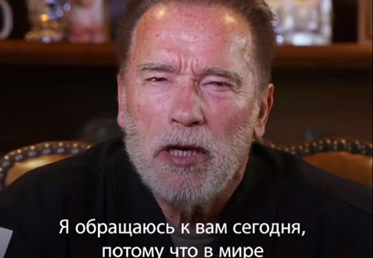 Arnold Schwarzenegger nel suo appello