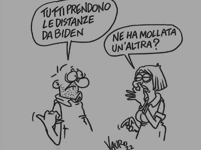 La vignetta di Vauro su Joe Biden