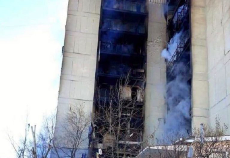 Bombardamenti nel Lugansk