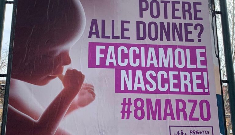 Cartellone antiabortista