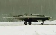 Un drone militare russo Okhotnik-B “Hunter”
