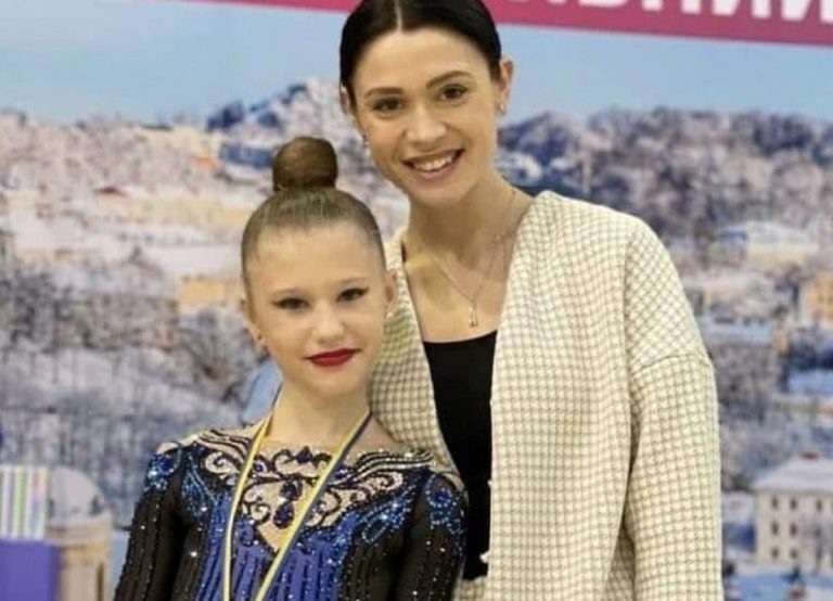 Katya Dyachenko con la sua coach