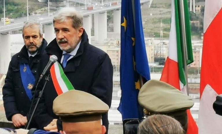 Il sindaco di Genova Bucci