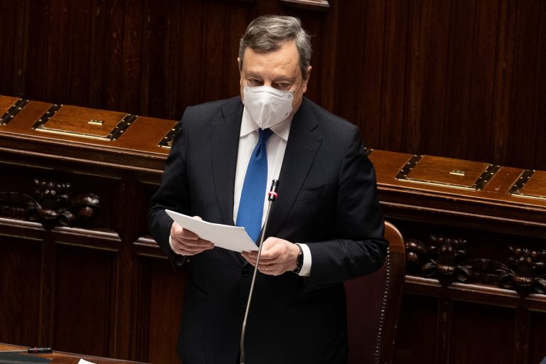 Il premier Mario Draghi