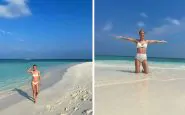 Michelle Hunziker bikini Maldive