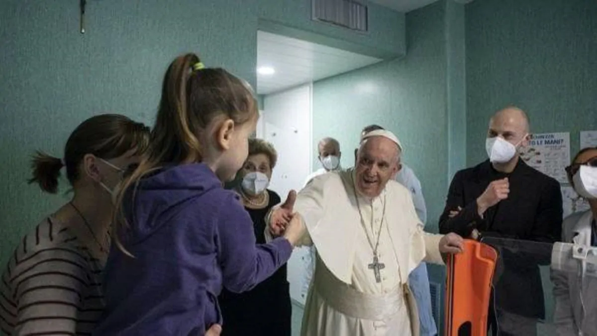 Papa Francesco bambini ucraini