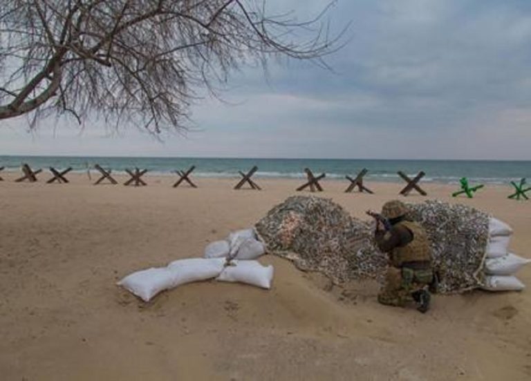 Ricci cechi sulla spiaggia di Odessa