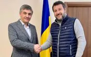 Matteo Salvini con il console ucraino