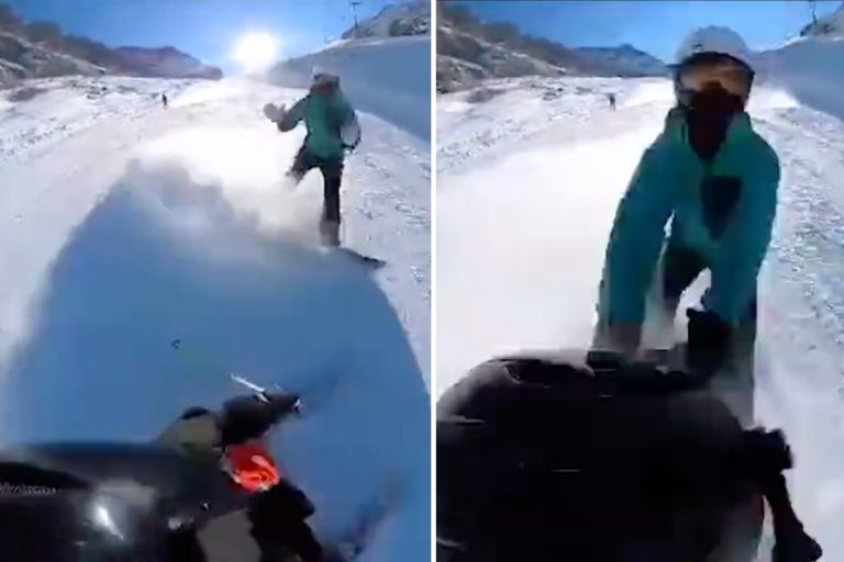 bambino snowboarder