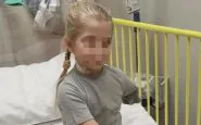 La piccola Sasha in ospedale