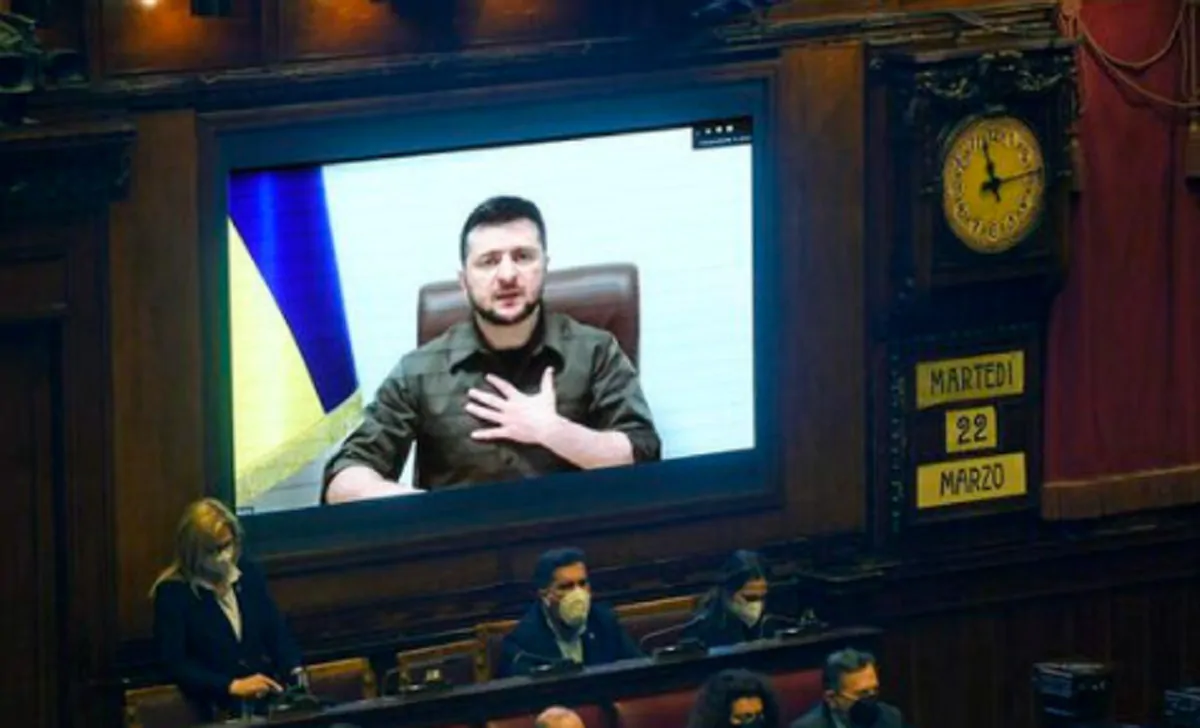 Zelensky Parlamento italiano