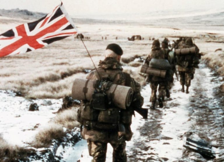 Fanti inglesi sulle isole Falkland