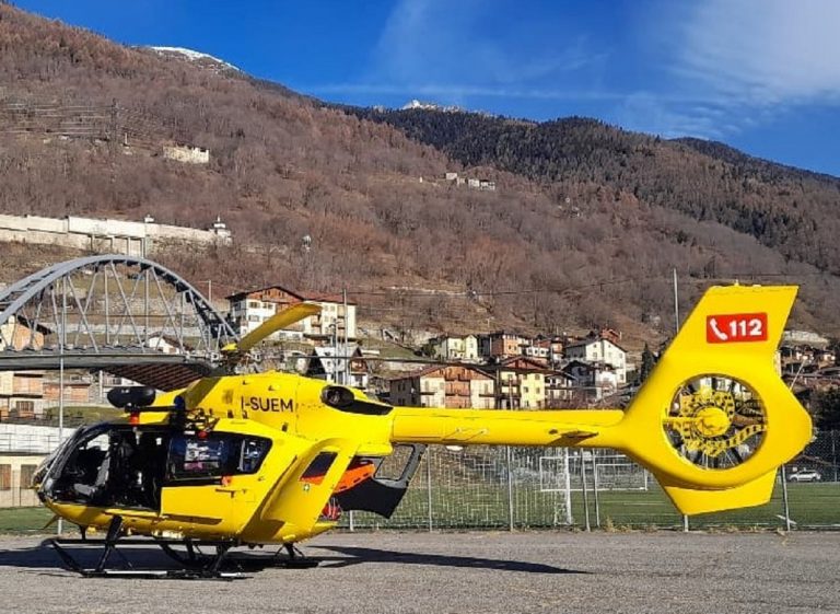 L'elicottero di soccorso di Brescia "Bravosierra"