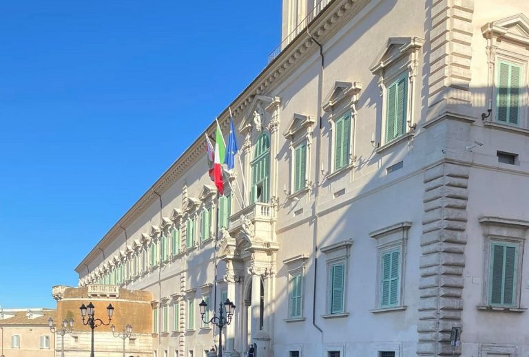 Il palazzo della Consulta a Roma