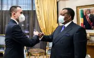 Luigi Di Maio e il ministro congolese Itoua