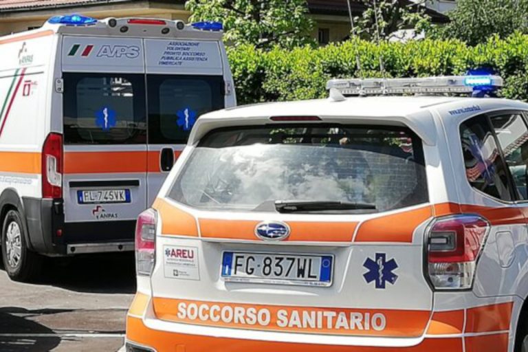 incidente frontale nel barese