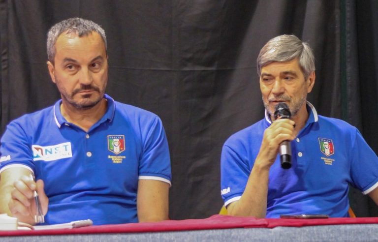 Alfredo Trentalange con il collega Ciampi