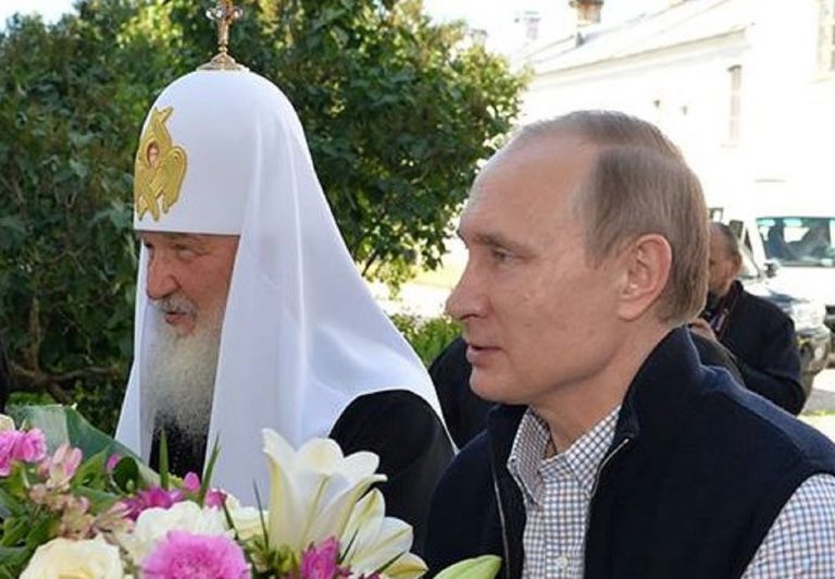 Il patriarca Kirill con Vladimir Putin