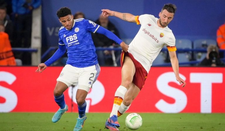 Leicester Roma partita interrotta