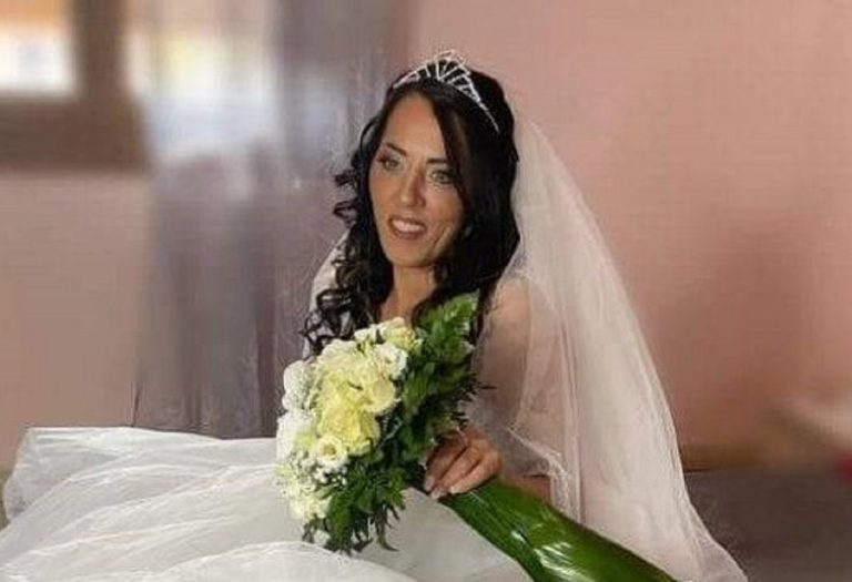 Samanta Migliore in abito da sposa