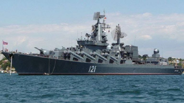 L'incrociatore Moskva in mare