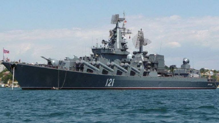 L'incrociatore Moskva in mare