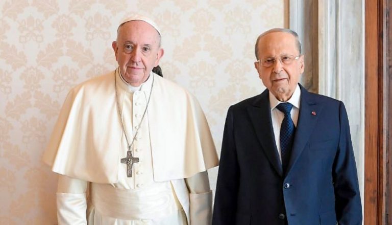 Papa Francesco Michel Aoun