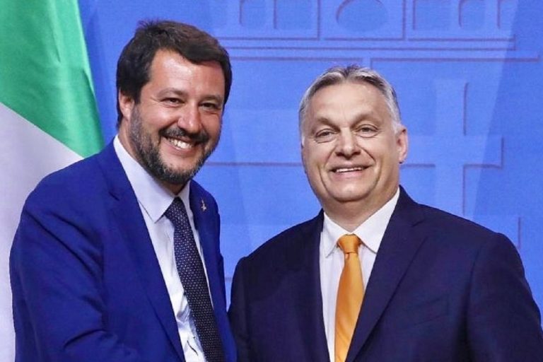 Matteo Salvini e Viktor Orban
