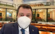 Matteo Salvini nell'aula bunker dell'Ucciardone