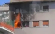 Screen di un video dell'incendio